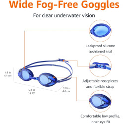 Amazon Basics Gafas de natación unisex