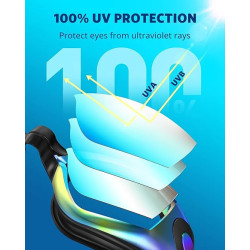 Aegend - Gafas de natación, paquete de 2 gafas de natación sin filtraciones