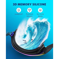 Aegend - Gafas de natación, paquete de 2 gafas de natación sin filtraciones