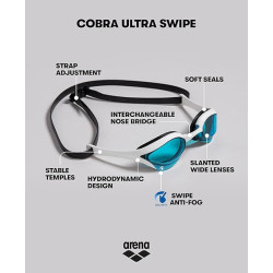 Gafas de natación de competición ARENA Unisex Cobra Ultra Swipe