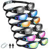Flutesan Paquete de 6 gafas de natación para adultos