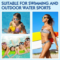 Flutesan Paquete de 6 gafas de natación para adultos