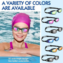 Flutesan Paquete de 6 gafas de natación para adultos