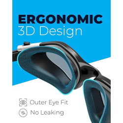 AqtivAqua DX - Gafas de natación con visión amplia para adultos