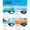 AqtivAqua DX - Gafas de natación con visión amplia para adultos