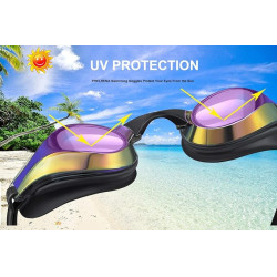 PHELRENA Gafas de natación, con correa para la cabeza