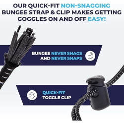 Gafas de natación de carreras antivaho con correa elástica