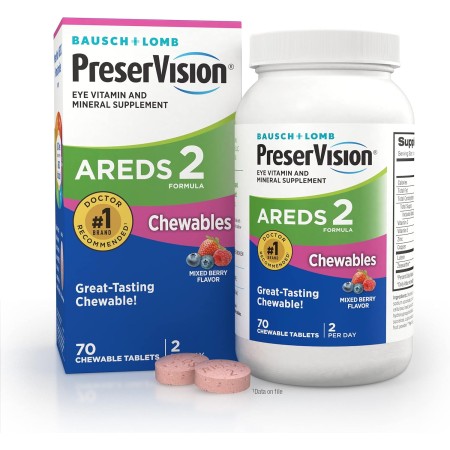 PreserVision® Fórmula AREDS 2 Suplemento vitamínico y mineral 70 unidades masticables