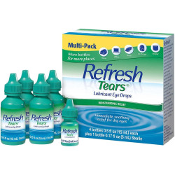 Refresh Lágrimas Lubricante gotas oculares 4x15 ml, 1x5 ml