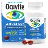 Bausch + Lomb Ocuvite Adult 50+ Suplemento de vitaminas y minerales con luteína, zeaxantina y omega-3, geles suaves, 90 unidades