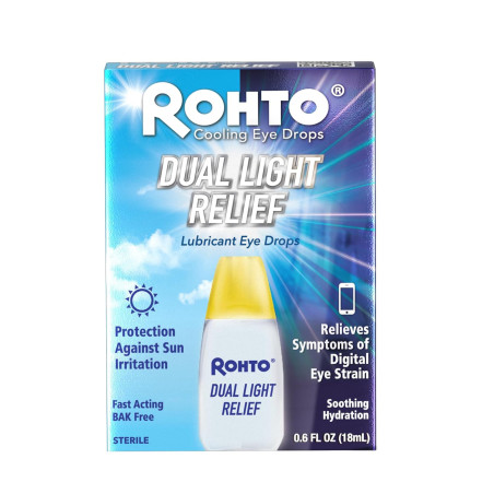 Rohto Gotas lubricantes refrescantes de doble luz