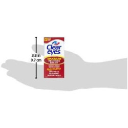 Clear Eyes Gotas para los ojos para aliviar el enrojecimiento máximo