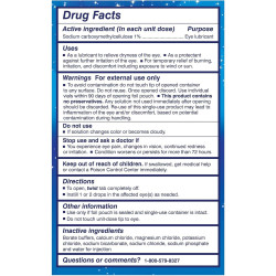TheraTears Gotas de gel líquido para ojos secos, 30 viales, 30 unidades (paquete de 2)