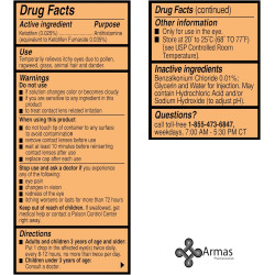 Armas - Gotas para los ojos para alergias