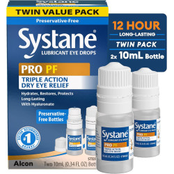 Systane PRO PF - Gotas lubricantes sin conservantes multidosis, 2 unidades
