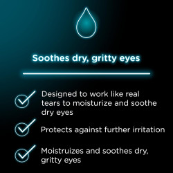 Visine Gotas lubricantes para aliviar los ojos secos para hidratar y calmar los ojos irritados