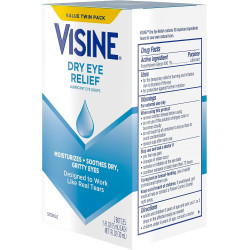 Visine Gotas lubricantes para aliviar los ojos secos para hidratar y calmar los ojos irritados