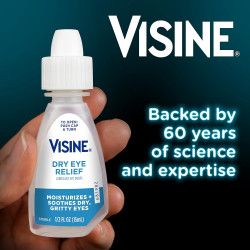 Visine Gotas lubricantes para aliviar los ojos secos para hidratar y calmar los ojos irritados