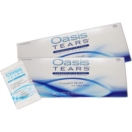 65 viales Oasis TEARS Gotas lubricantes sin conservantes