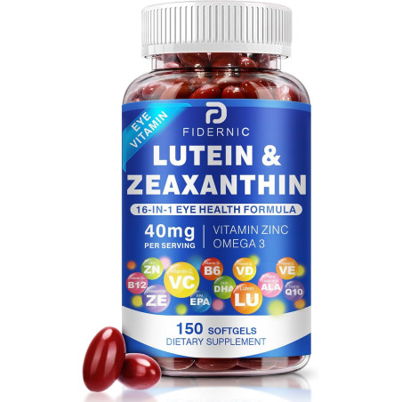 Suplemento de luteína y zeaxantina