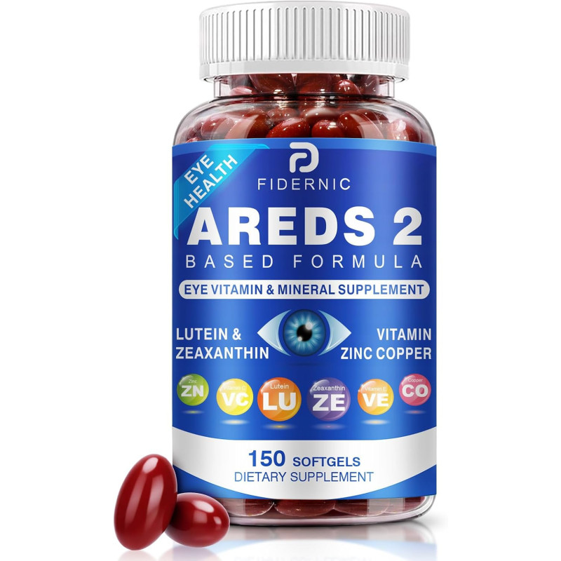 AREDS 2 Suplemento de vitaminas y minerales para los ojos