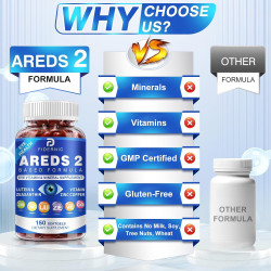 AREDS 2 Suplemento de vitaminas y minerales para los ojos
