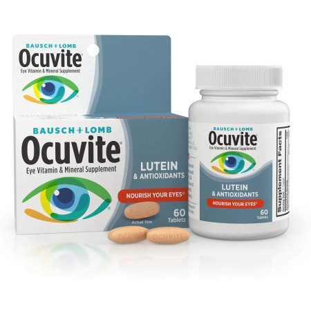 Comprimidos de suplemento vitamínico y mineral para ojos Bausch & Lomb Ocuvite, BAUSCH183830, 1, 1