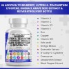 Vitaminas para la salud ocular con arándano, 6000 mg de luteína y zeaxantina, 40 mg de licopeno, 40 mg de resveratrol, 3000 mg