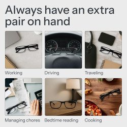 Gaoye - Paquete de 5 lentes de lectura con bloqueo de luz azul