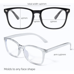 Livho - Paquetes de 2 lentes de bloqueo de luz azul para computadora