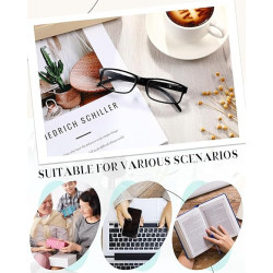 Yexiya Paquete de 24 lentes de lectura a granel ajustables tradicionales