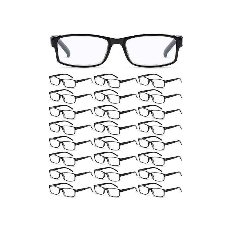 Yexiya Paquete de 24 lentes de lectura a granel ajustables tradicionales