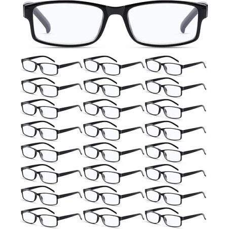 Yexiya Paquete de 24 lentes de lectura a granel ajustables tradicionales