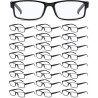 Yexiya Paquete de 24 lentes de lectura a granel ajustables tradicionales