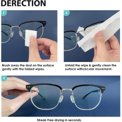 200 toallitas limpiadoras para lentes