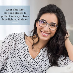 Paquete de 5 lentes de lectura con bloqueo de luz azul para mujeres