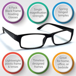 Boost Eyewear - Juego de 6 lentes de lectura