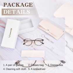 FONHCOO TR90 - Lentes de bloqueo de luz azul para mujeres y hombres