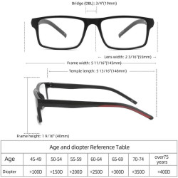 Paquete de 4 lentes de lectura con bloqueo de luz azul para hombres y mujeres