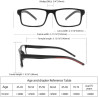 Paquete de 4 lentes de lectura con bloqueo de luz azul para hombres y mujeres