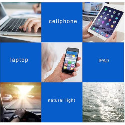 Kerecsen - Paquete de 6 lentes de lectura con bloqueo de luz azul