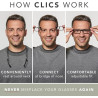Clic Gafas de lectura magnéticas para hombres o mujeres