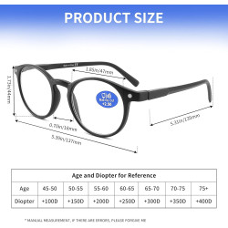 Lentes de lectura con bloqueo de luz azul
