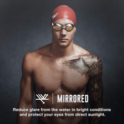 Speedo Vanquisher 2.0 - Antiparras unisex espejadas, para adultos